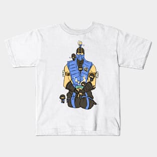 Sub-Zero and little ninjas - Mortal Kombat Kids T-Shirt